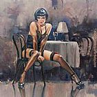 2011 raymond leech silky stockings painting